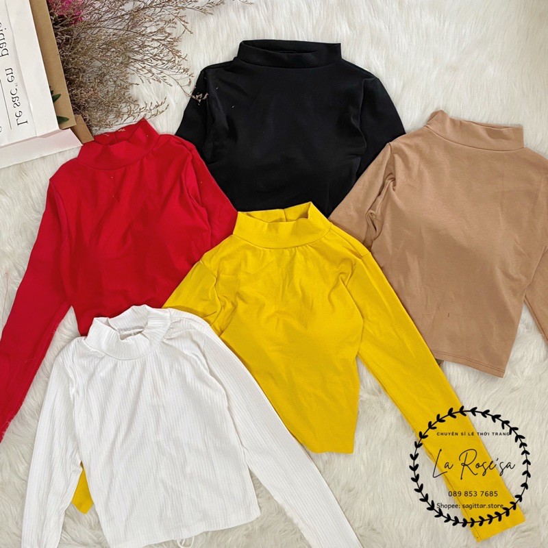 ÁO CROPTOP TAY DÀI ĐAN DÂY LƯNG PHONG CÁCH ULZZANG
