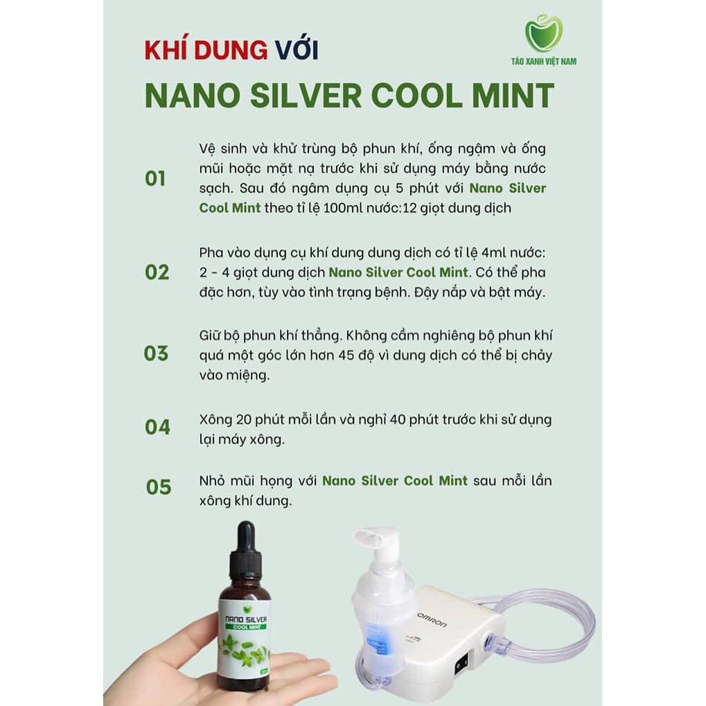 &lt;mua 1 tặng 1 quà xinh &gt;❤️NANO SILVER COOL MINT❤️,NANO SILVER COOLMINT, NANO BẠC, KEO BẠC SÚC HỌNG, VỆ SINH TAI MŨI HỌNG