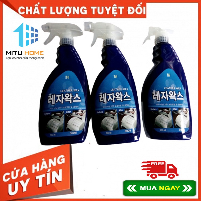 Combo 3 chai làm sạch ghế da leatherwax 500ml - MITUHOME