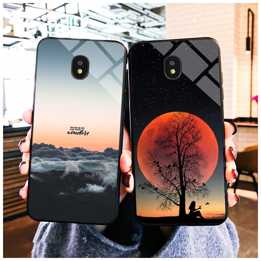 Ốp Lưng Samsung J7 Pro Lưng Kính Cường Lực Cao Cấp, Sang Trọng
