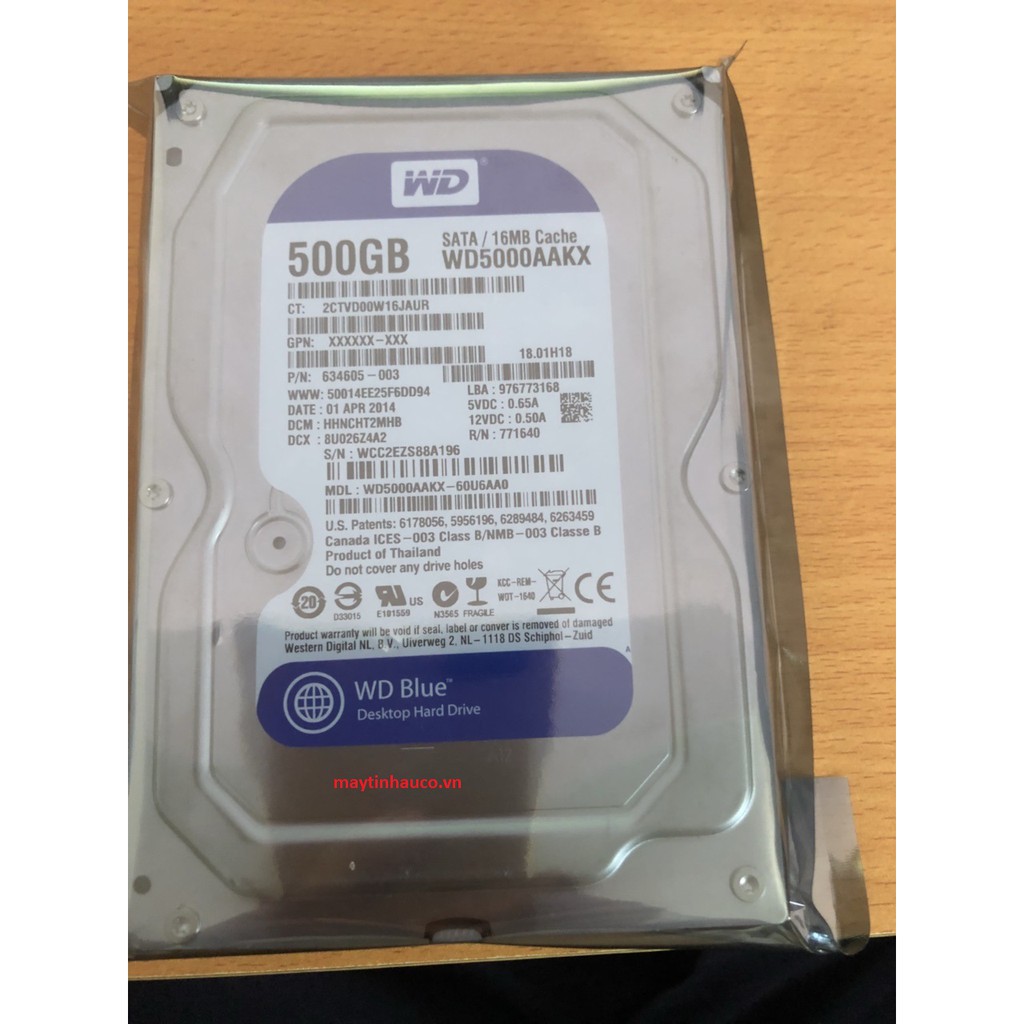 Ổ Cứng ( HDD ) Western Caviar Blue 500GB dúng cho Máy tính để bàn Nhập Khẩu 20