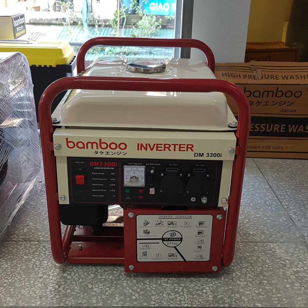 Máy phát điện Bamboo BmB 3300W xăng inverter