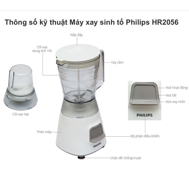 ⚡️Máy xay sinh tố Philips model HR-2056⚡️