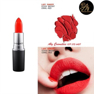 [AUTH 100%] Son Lady Danger 607 Màu Đỏ Cam – Matte