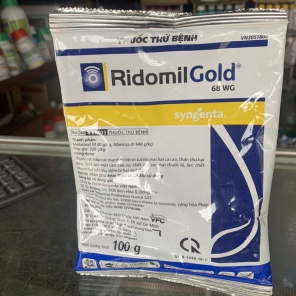 Ridomil Gold 68WP  - Rildzomigol Super 68WG Thuốc Trừ Bệnh Vàng Lá, Sương Mai,Thán Thư, Xì Mủ, Thối Nõn Cây Trồng