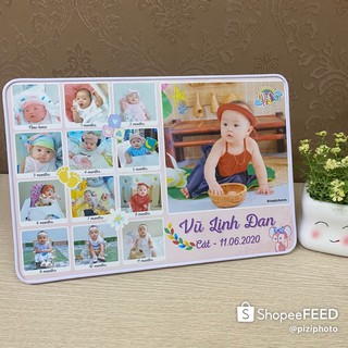 Khung ảnh 12 tháng cho bé - Thiết kế theo yêu cầu