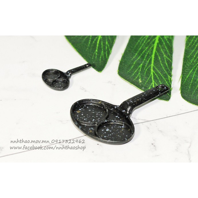 Miniature trang trí mô hình / _chảo 2 ngăn (1:12 1:6)