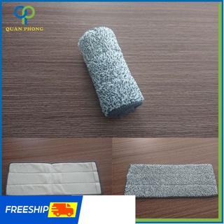 Miếng Dán Lau Nhà Hình Chữ Nhật Thay Thế Cho Bộ Chổi Lau Nhà 2 Ngăn