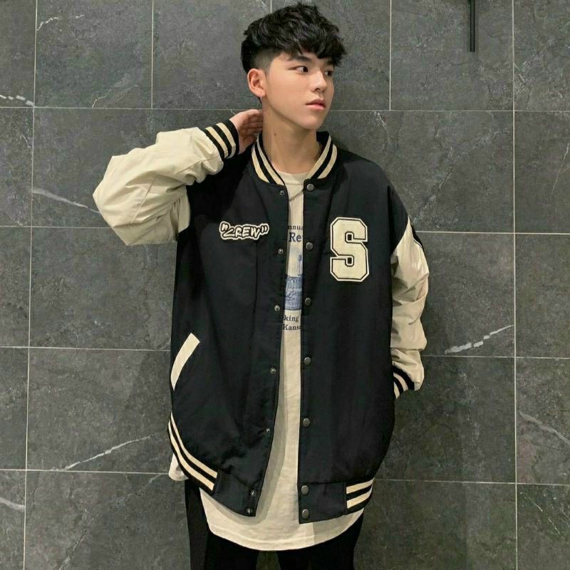 Áo khoác nam nữ bomber dù form rộng cao cấp, áo khoác nỉ nhung tăm cardigan họa tiết tweed đẹp phối gió màu đen K125 - H