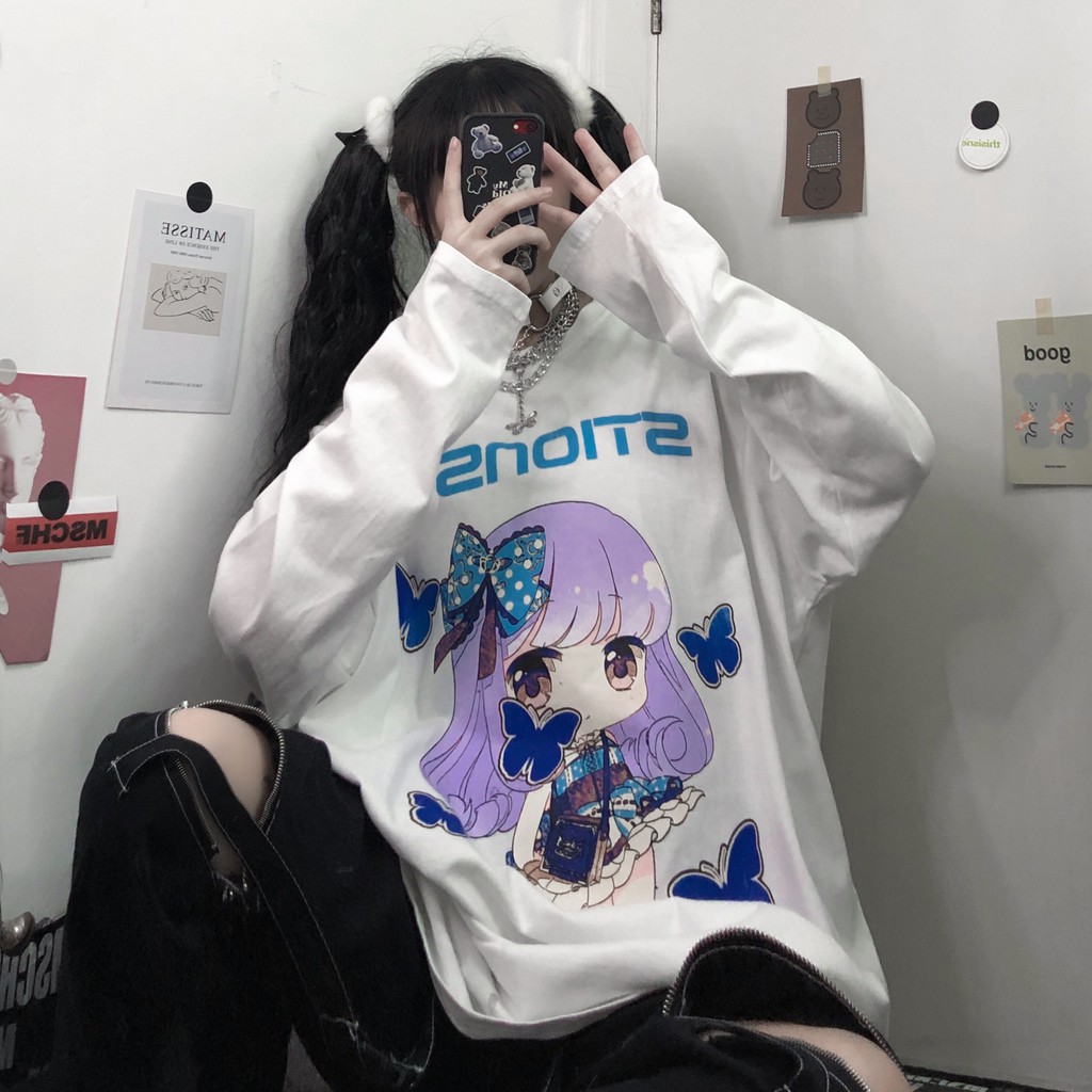 Áo thun tay dài form rộng NEKO.SG, Áo thun Streetwear SWT02