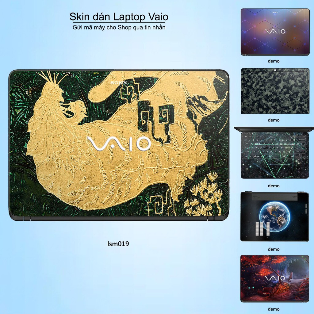 Skin dán Laptop Sony Vaio in hình Hổ Toạ Sơn - lsm019 (inbox mã máy cho Shop)