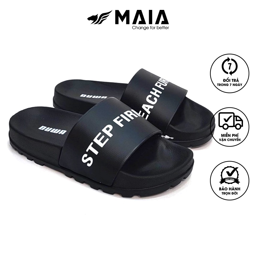 Dép DUWA thời trang nữ Maia - quai cao su cài xuyên đế đúc độn cao thêm 3cm siêu bền êm nhẹ MA617
