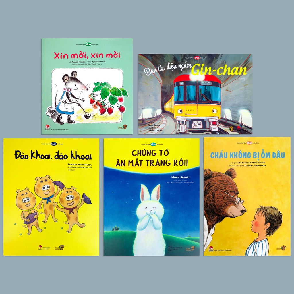 Sách - Tranh Truyện Ehon Nhật Bản - Chủ điểm bé tư duy với ehon 3 - 8 tuổi - Phần 1 (5 quyển lẻ tùy chọn)
