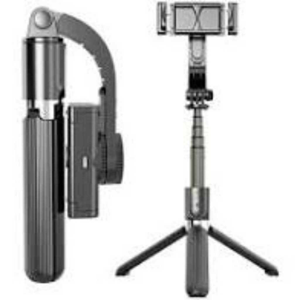 Gậy chụp hình Selfie  CAO CẤP  Gậy Chống Rung Gimbal Stabilizer L08 - Có 3 Chân Đỡ - Nút Bấm Bluetooh Hàng Cao Cấp