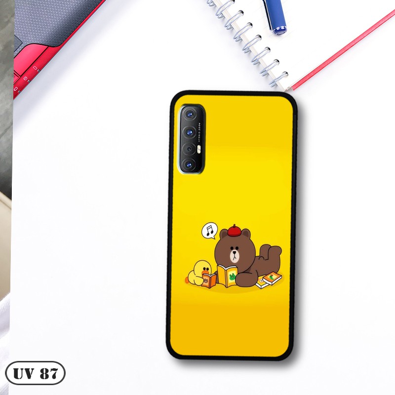 Ốp Oppo Reno 3 Pro - lưng nhám viền dẻo ngộ nghĩnh