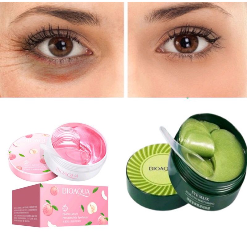 [Sỉ] Set 60 Mặt Nạ Mắt Bioaqua Chiết Xuất Đào Dưỡng Ẩm Làm Mịn Và Săn Chắc Da Giảm Quầng Thâm Bọng Mắt | BigBuy360 - bigbuy360.vn