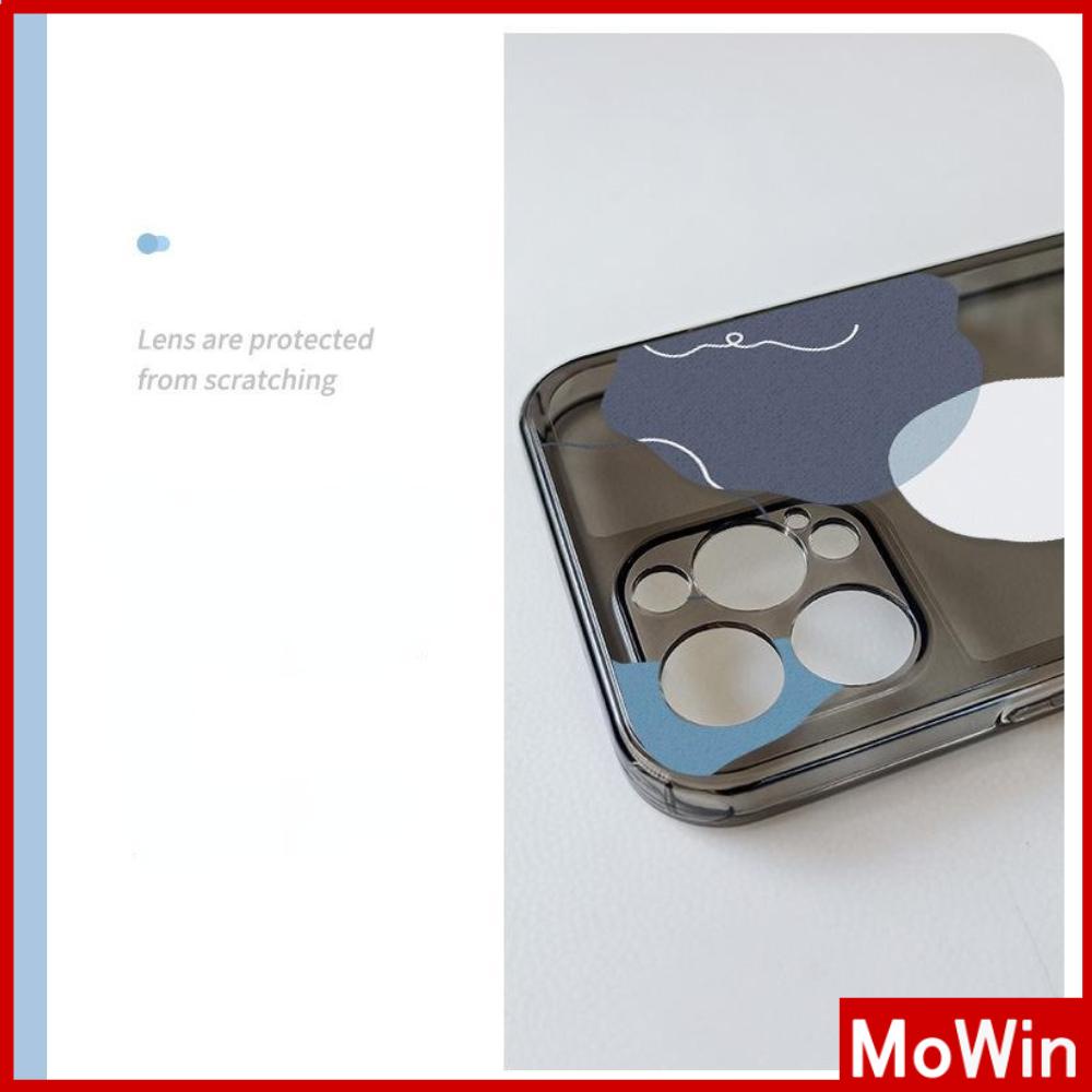 Ốp Điện Thoại Silicon Dẻo Trong Suốt Viền Vuông Bảo Vệ Camera Cho iPhone 13 Pro Max iPhone 12 Pro Max iPhone 11 iPhone 7 Plus