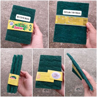 Mua Cước rửa chén chà xoong Samran màu xanh nhám (lớn/nhỏ)