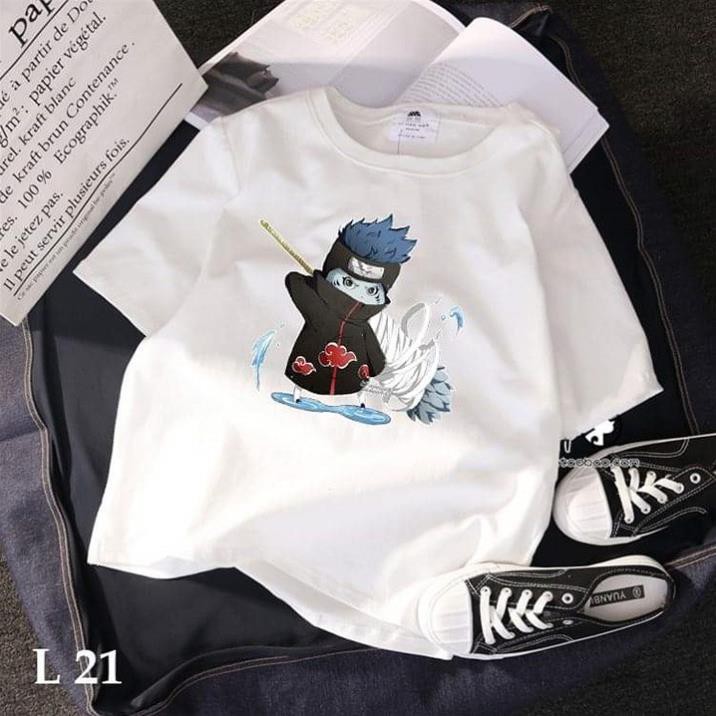 RẺ VÔ ĐỊCH- L21 Áo thun teen nam nữ TAY NGẮN UNISEX NAM NỮ hình AKATSUKI Kisame