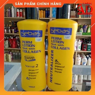 Cặp Thuốc uốn tóc trung bình Sebas Perm 1000mlx2