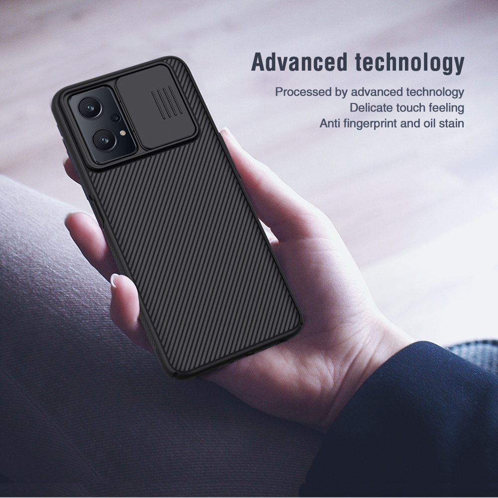 Ốp điện thoại NILLKIN bằng PC cứng chống sốc dạng thanh trượt bảo vệ camera cho Realme 9 Pro