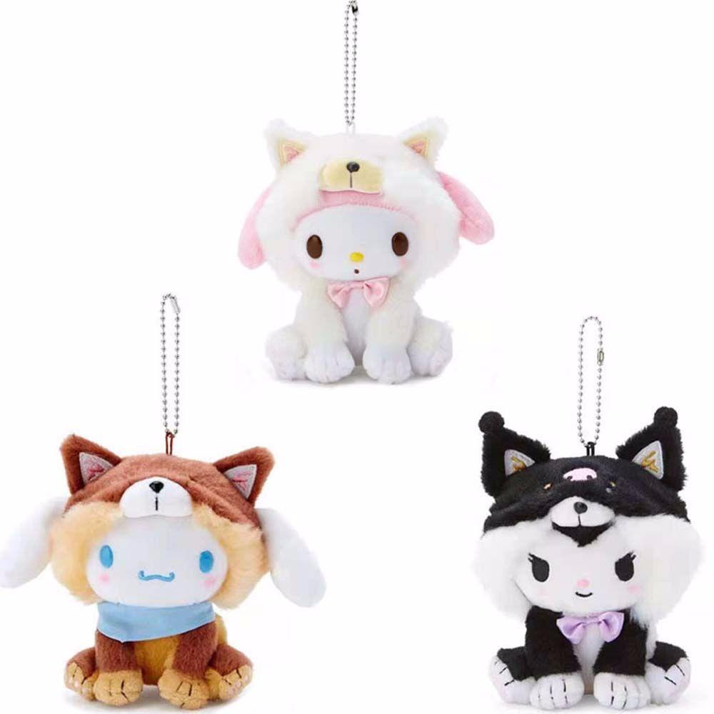 Móc Khóa Hình Thỏ Nhồi Bông Hoạt Hình Đáng Yêu