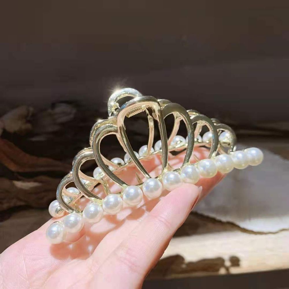 Kẹp Tóc Hình Vương Miện / Hình Học Đuôi Ngựa Nhiều Màu Thanh Lịch Kiểu Hàn Quốc Cổ Điển Cho Nữ 81