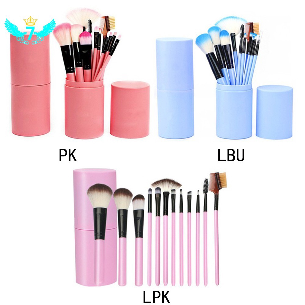 Bộ 12 cọ trang điểm chuyên nghiệp tiện dụng