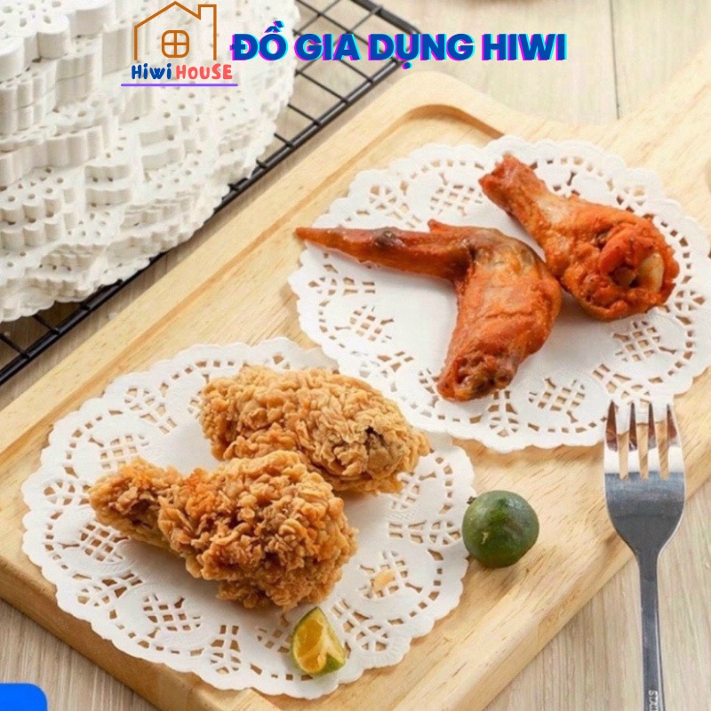 Set 140 tờ lót đĩa hoa, viền hoa size 23 cm