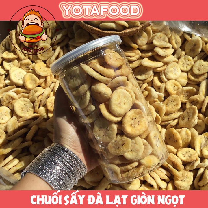 [Mã GROSALEHOT giảm 8% đơn 250K] Chuối sấy Đà Lạt Loại 1 Giòn Ngọt | Yotafood