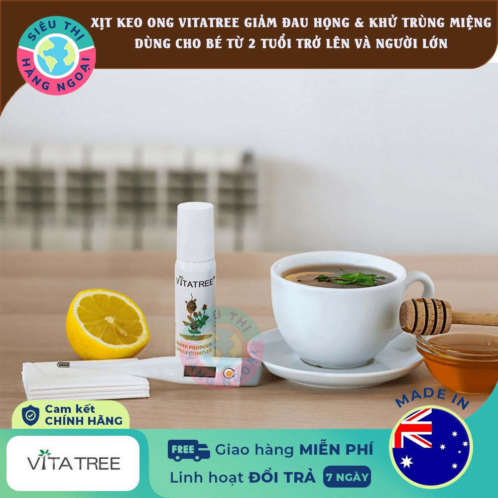 Xịt keo ong Vitatree Super Propolis Úc