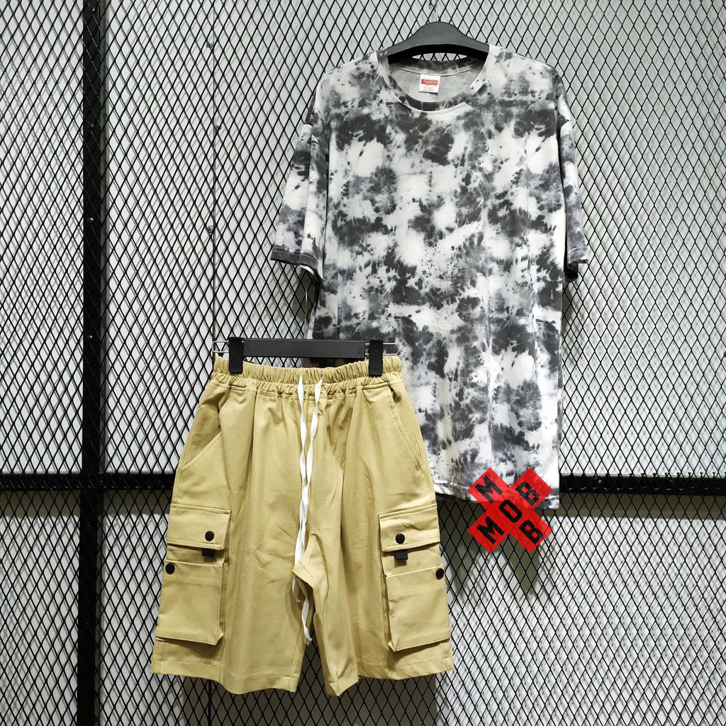 Quần short kaki unisex street style | BigBuy360 - bigbuy360.vn