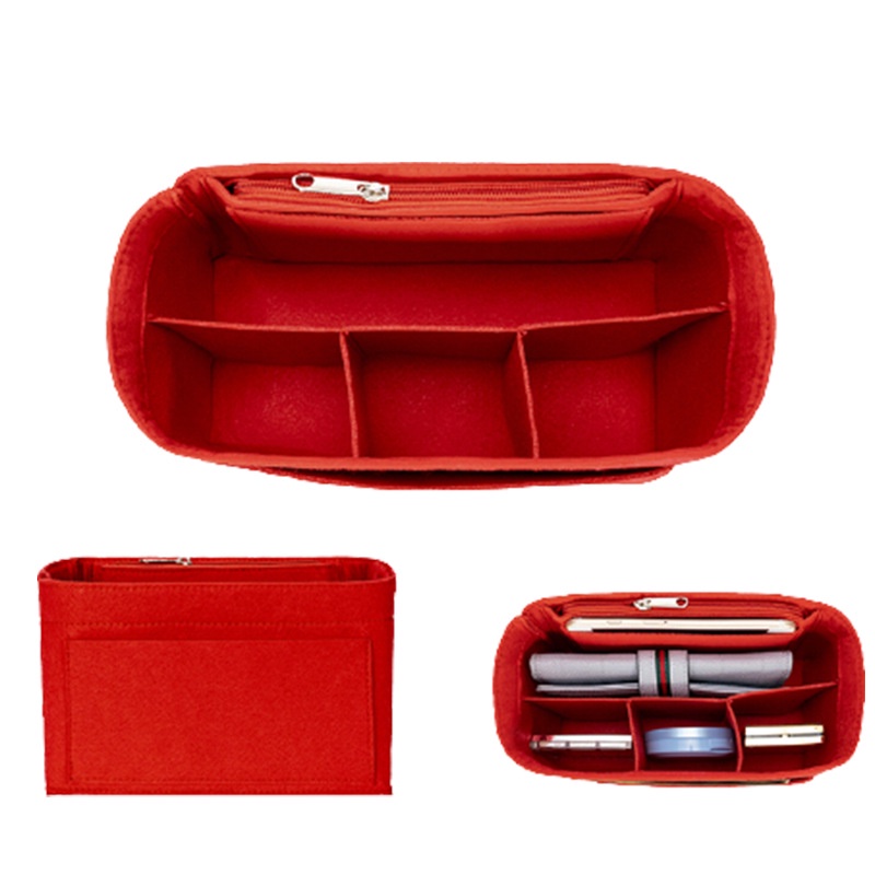 Túi chèn nỉ phù hợp với thắt lưng celine túi micro mini túi lót túi tổ chức túi mỹ phẩm nỉ phụ nữ túi trang điểm phụ nữ hỗ trợ túi tote túi xách lót