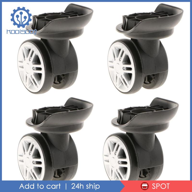 Set 4 Bánh Xe Hành Lý YJ-002 Màu Đen Thay Thế Tiện Dụng Koolsoo2