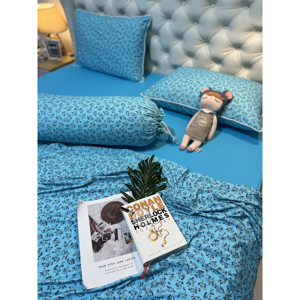 Bộ drap thun siêu lạnh thái lan cao cấp thương hiệu Latico MS 111