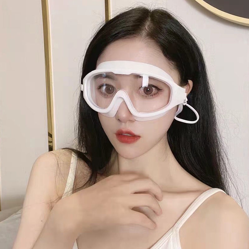 Bộ Kính Bơi Chống Sương Mù + Nước + Mũ Cỡ Lớn Chuyên Nghiệp Cho Người Lớn Và Trẻ Em