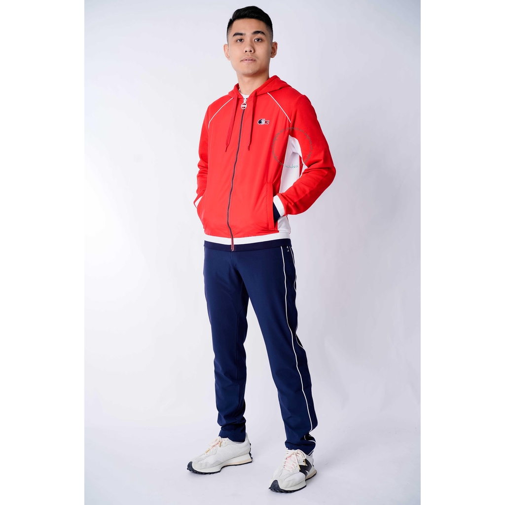 [Ảnh thật] [Chính hãng] Áo gió Lacoste French Sporting Spirit Edition Zippered Fleece Jacket Red