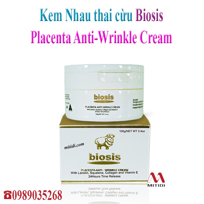 Kem nhau thai cừu Biosis Placenta Anti Wrinkle Cream