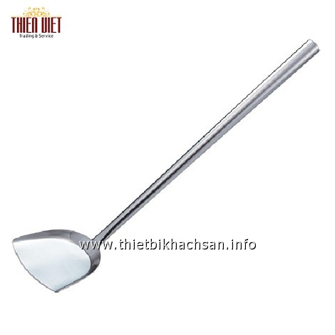 Bộ 3 muôi canh, xẻng xào, xẻng lật inox size đại dành cho bếp ăn tập thể, nhà hàng, khách sạn