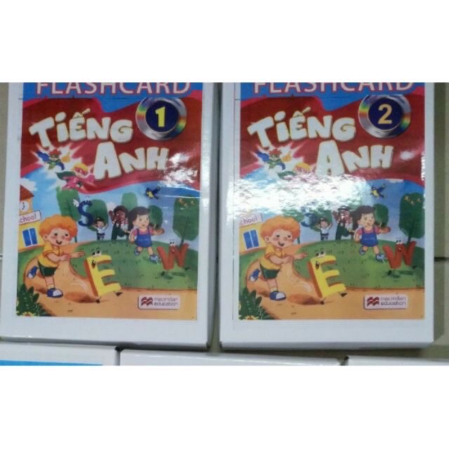 Combo Flashcard lớp 1,2 khổ A4