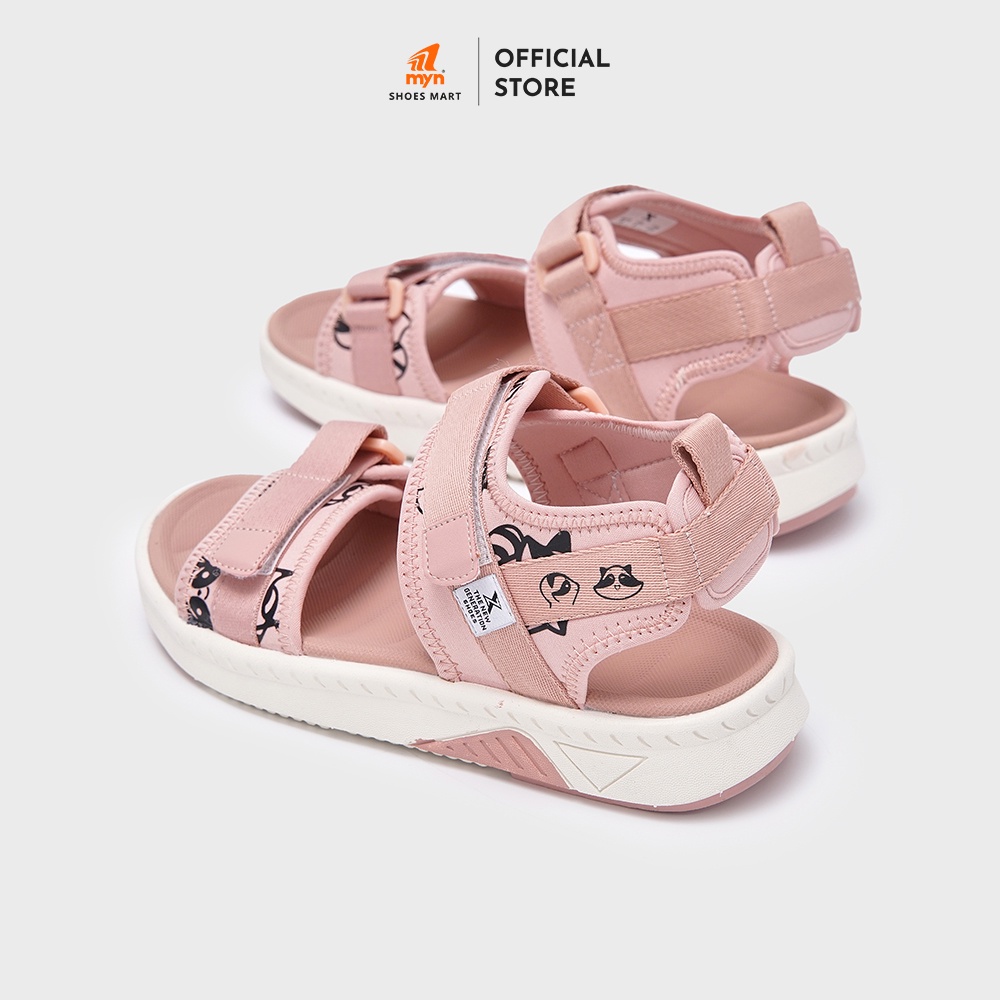 Sandal Nữ ZX 2726 Raccoon Pink White in hình Mascot đế EVA 3.5cm công nghệ mới