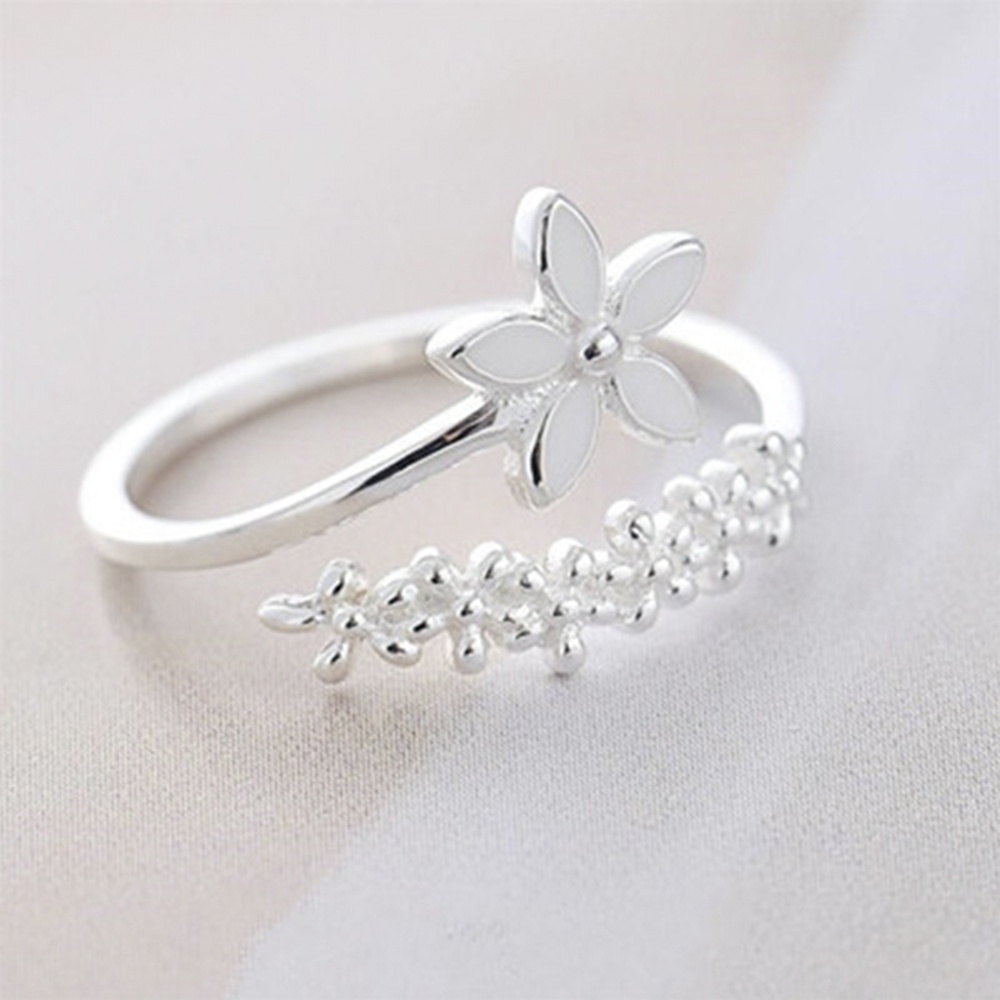 Nhẫn Hở Họa Tiết Hoa Đơn Giản Thời Trang Hàn Quốc