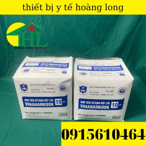 [Bán lẻ 10 chiếc] Bơm tiêm 1 lần Vinahankook 10ml