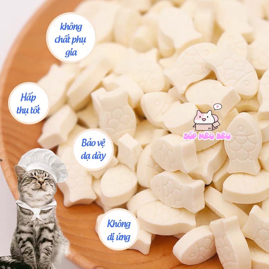 Kẹo Can-xi Sữa Dê và Rong biển gói 100gr thơm ngon cho Mèo và Cún Hãng Xin Gaocheng