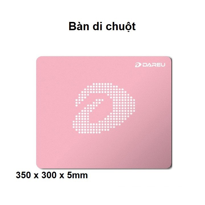 Combo Bộ Gaming Dareu Màu Hồng: Bàn Phím EK810 + Chuột Không Dây Em901 + Tai Nghe EH469 + Bàn Di ESP100