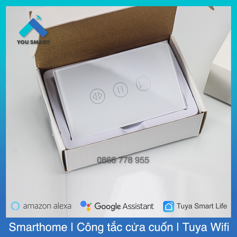 Công tắc điều cửa cuốn thông minh Tuya Smart Life (Mẫu mới 2021 full chức năng)