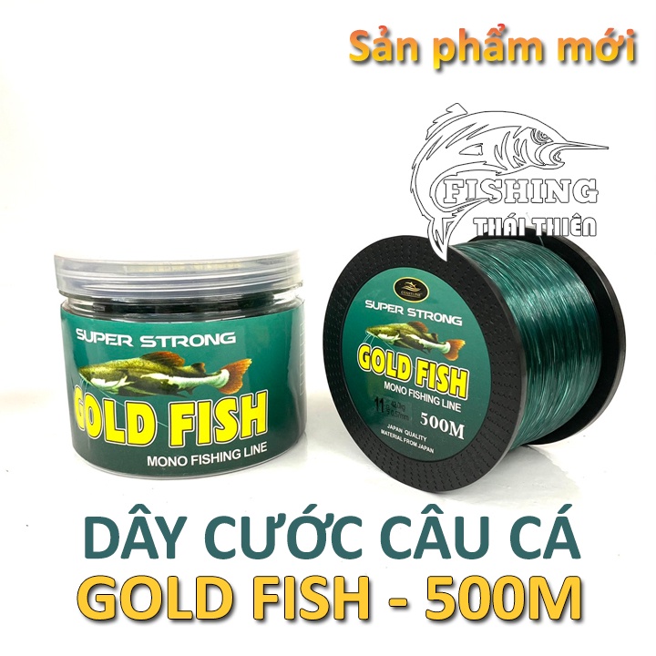 Dây Cước Câu Cá Coastline Goldfish Cuộn 500m Siêu Bền Màu Xanh Rêu Tàng Hình Dưới Nước