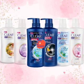 Dầu gội Clear Bạc Hà, Anh Đào, Men, Thảo Dược Thái Lan