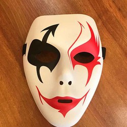 (BẢN ĐẶC BIỆT) Mặt Nạ Jabbawockeez Mặt Nạ Cosplay Mặt Nạ Hóa Trang Màu Trắng Hàng nhập khẩu-Mặt nạ vẽ mũi tên sát thủ