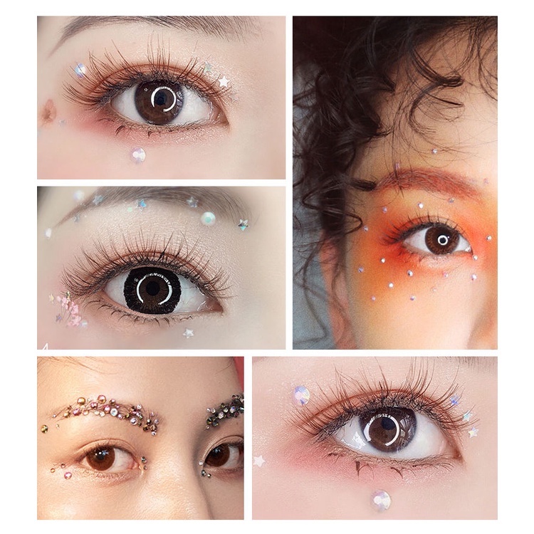 Miếng dán hình viên đá kim cương nhân tạo hình giọt nước/ ngọc trai chuyên dụng để trang điểm mắt nghệ thuật | BigBuy360 - bigbuy360.vn